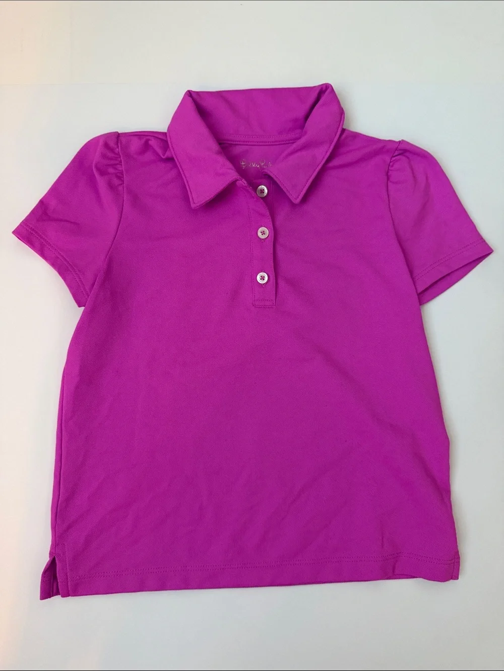 Lilly Pulitzer Girls' Polo Shirt - Bright Magenta